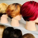 Короткие парики из натуральных волос 