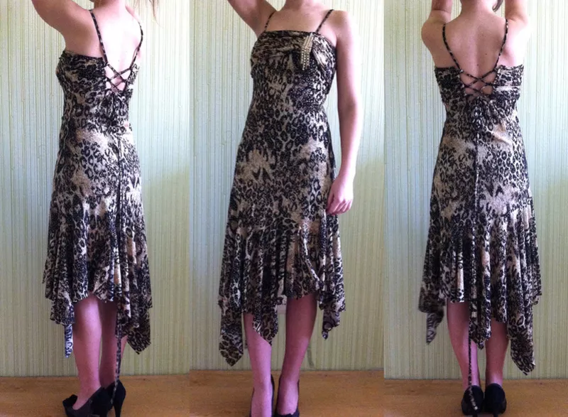 Вечернее платье леопардовой расцветки