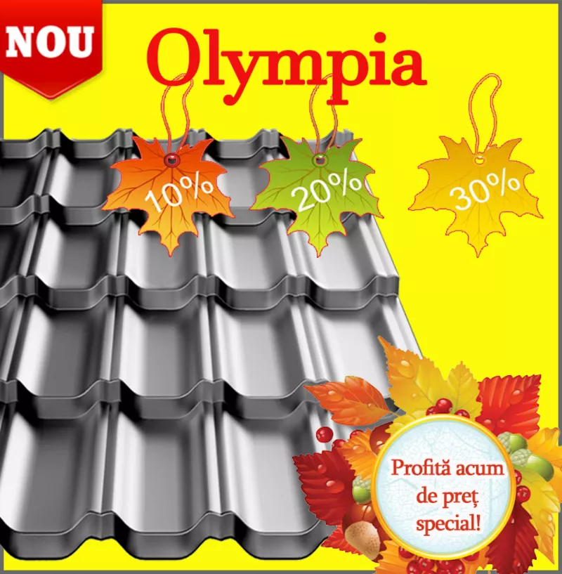 Tigla metalica Olympia - acum la pret special