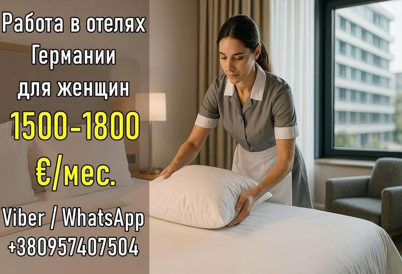 Вакансия для женщин в гостиницах Германии (г. Куксхафен)