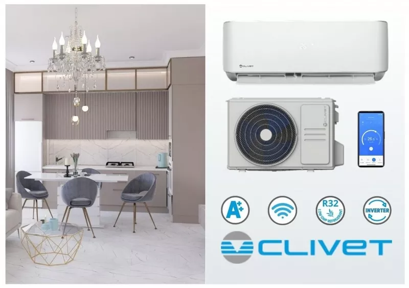 Инверторные кондиционеры Clivet Cristallo,  Италия