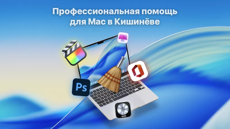 Помощь с macOS,  установка программ Mac,  reparații Mac,  Adobe,  Office