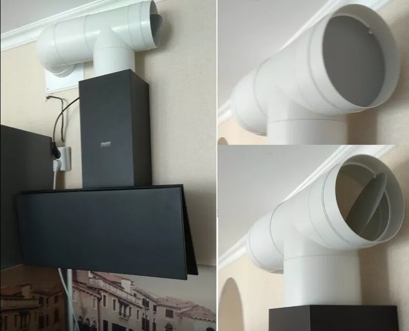 УСТАНОВКА ВЫТЯЖКИ НА КУХНЕ. МОНТАЖ ТРУБЫ . ВЫВОД ВЕНТИЛЯЦИИ НА УЛИЦУ. 3