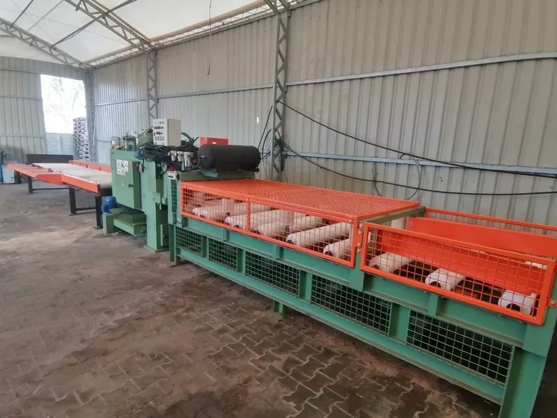 Производственная линия для резки многопильным станком  2