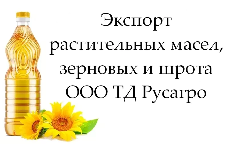 Экспорт растительных масел,  зерновых и шрота от ТД Русагро в Молдове