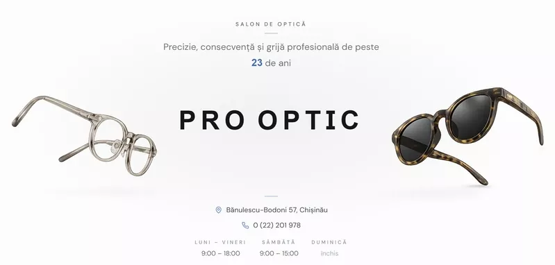 Pro Optic - vedere clară, rame moderne și stil pentru fiecare